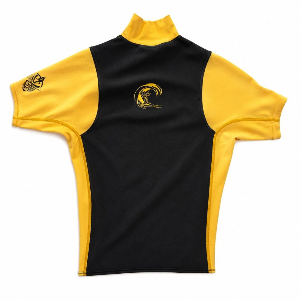 O'Neill Reactor II 2mm Springsuit Mens M Back Zip Wetsuit + Rash Guard Yellow - Picture 14 of 16